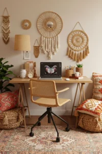 Boho Desk Setup