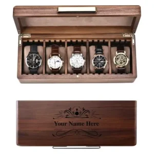 Custom Engraved Wooden Watch Box