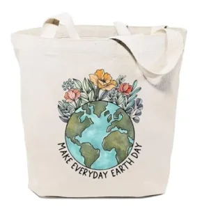 Earth Day Canvas Tote Bag