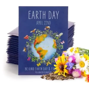 Earth Day Planet Pollinator Flowers
