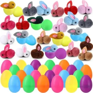 Easter Bunny Plush with Easter Eggs