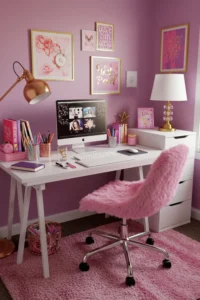 Girly Desk Setup
