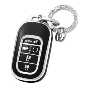 Key Fob Cover with Keychain for Honda