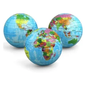 Mini Earth Soft Squishy Ball 3 Pack