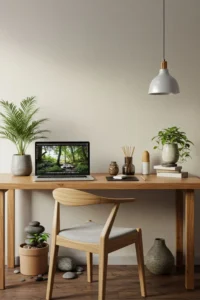 Nature-Inspired Desk Setup