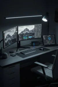 Tech-Savvy Desk Setup