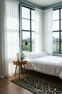 Black Frames for Sleek Window Design