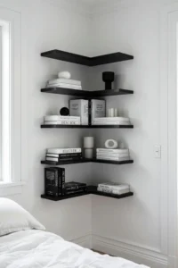 Black Shelving for Sleek Storage
