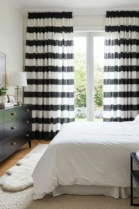 Black and White Striped Accents for Bold Style