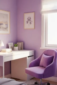 Lavender-Chic Study Nooks for Relaxed Focus