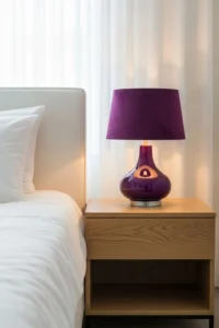 Purple Lampshades for Subtle Pops of Color