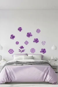 Purple Wall Decals for Easy Decoration