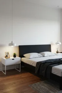 White Nightstands for Lightness and Function