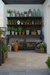 Stylish Outdoor Shelving for Storage and Decor