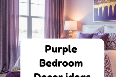 Purple Bedroom Decor ideas Banner