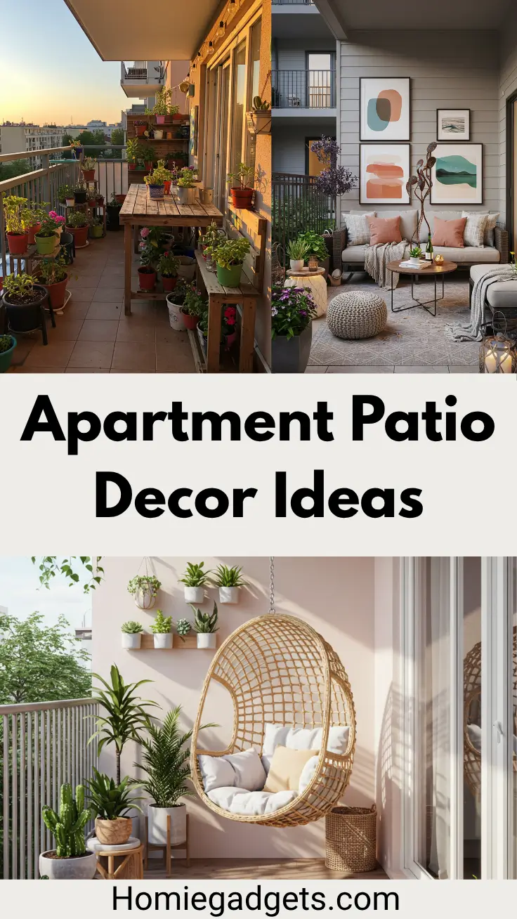 Apartment Patio Decor Ideas Banner